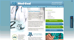 Desktop Screenshot of med-eval.com